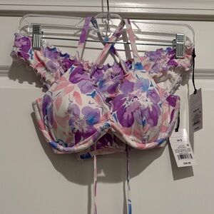 Shade & shore floral swimsuit 34D and medium